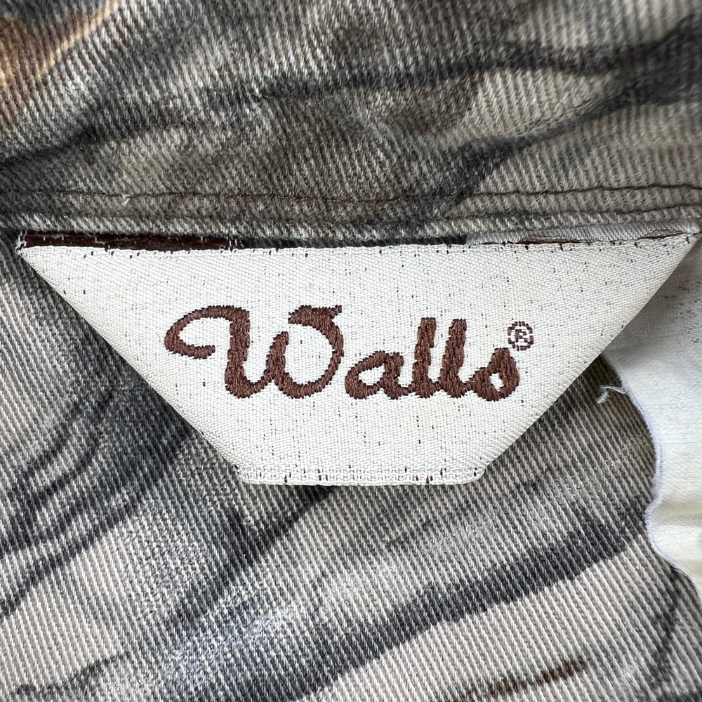 VTG Walls Button Up Shirt Men XL Brown Camo Realtree Hardwoods Hunting Workwear - Picture 7 of 12